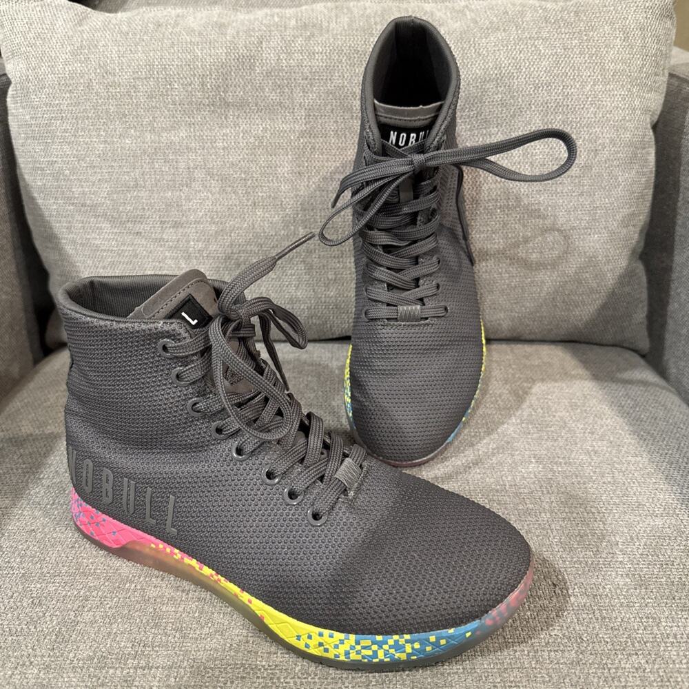 NOBULL Shoes Womens Size 8 Gray High-Top Trainer Cross Training EU 39 Mens 6.5